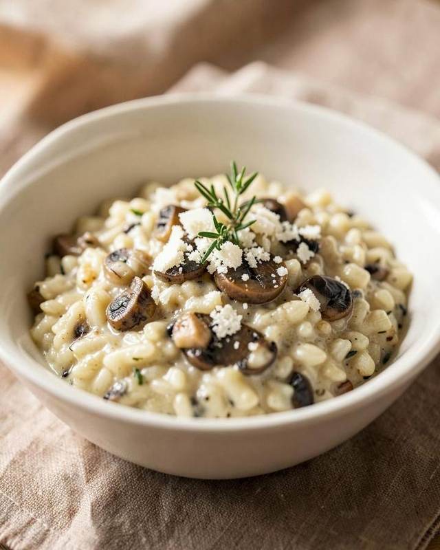 Mushroom risotto